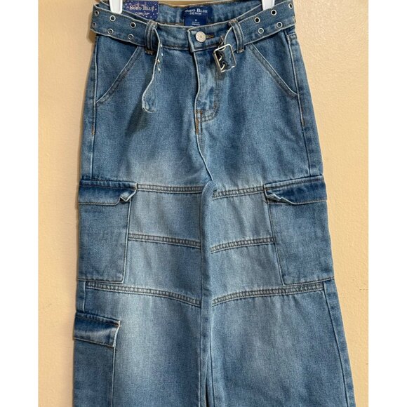 SOHO Blue Girl oversize cargo jean - Picture 2 of 6